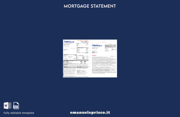 estratto conto mutuo bancario Thailandia Bangkok in stile verificato nei formati